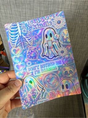 Holographic Ghost Kindle Colorsoft Insert - Multicolor
